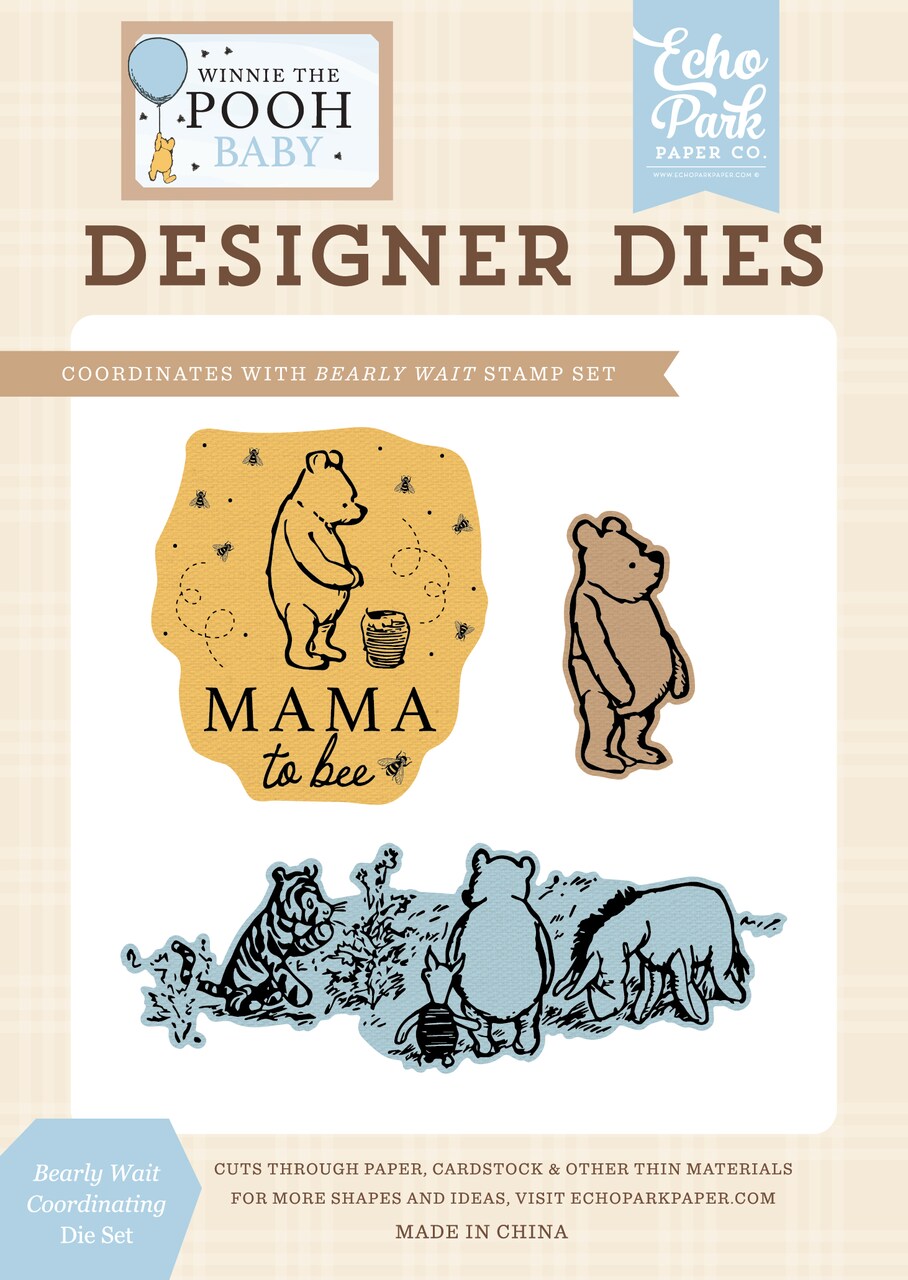 Winnie The Pooh Baby: Bearly Wait Coordinating Medium Die Set